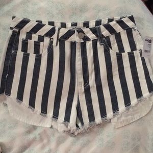 NWT Charlotte Russe striped shorts